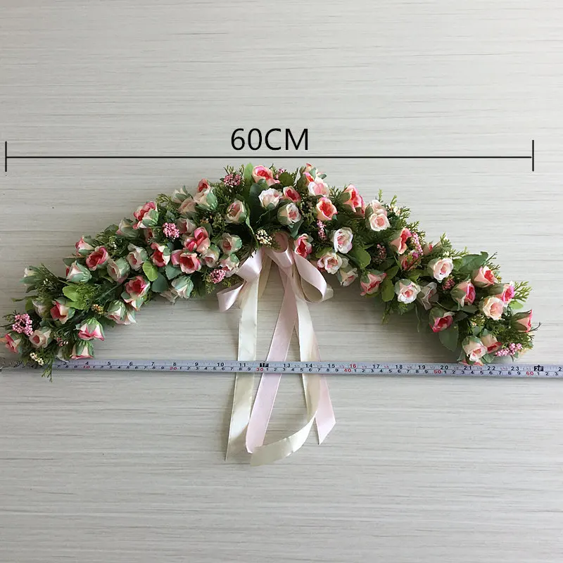 Настенная гирлянда искусственный цветок для украшения дома свадьбы Дня Святого