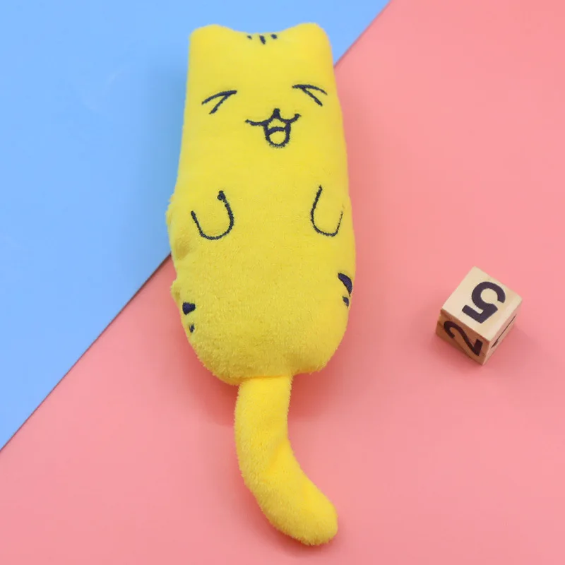 1 шт. кошка шлифовальная кошачья мята игрушка смешной интерактивный плюшевый Кот игрушка питомец котенок жевательная игрушка когти большой палец укус кошка мята для кошек зубы игрушка - Цвет: D