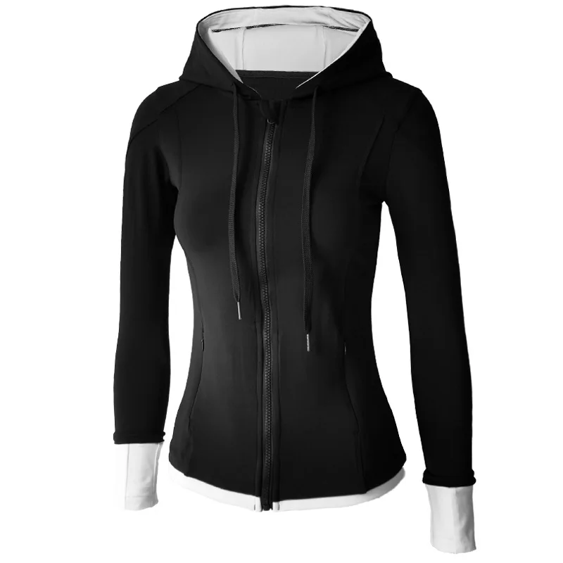 

Women Athletic Sport Shirts Slim Fit Long Sleeved Fitness Coat Slim Fit Yoga Top With Thumb Holes Gym Jacket Workout Sweatshirt