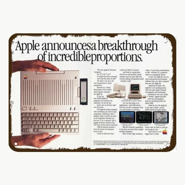 

Retro Personal Computer Metal Tin Label Coffee Shop Metal Label Tinplate Home Bar Wall Gallery Road Decoration 8x12 Inches