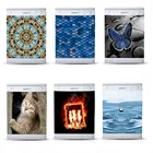 Оптовые продажи 3D Самоклеящиеся наклейки для посудомоечной машины кошка бабочка водная Наклейка на стену детское искусство дверная крышка кухонные аксессуары для дома