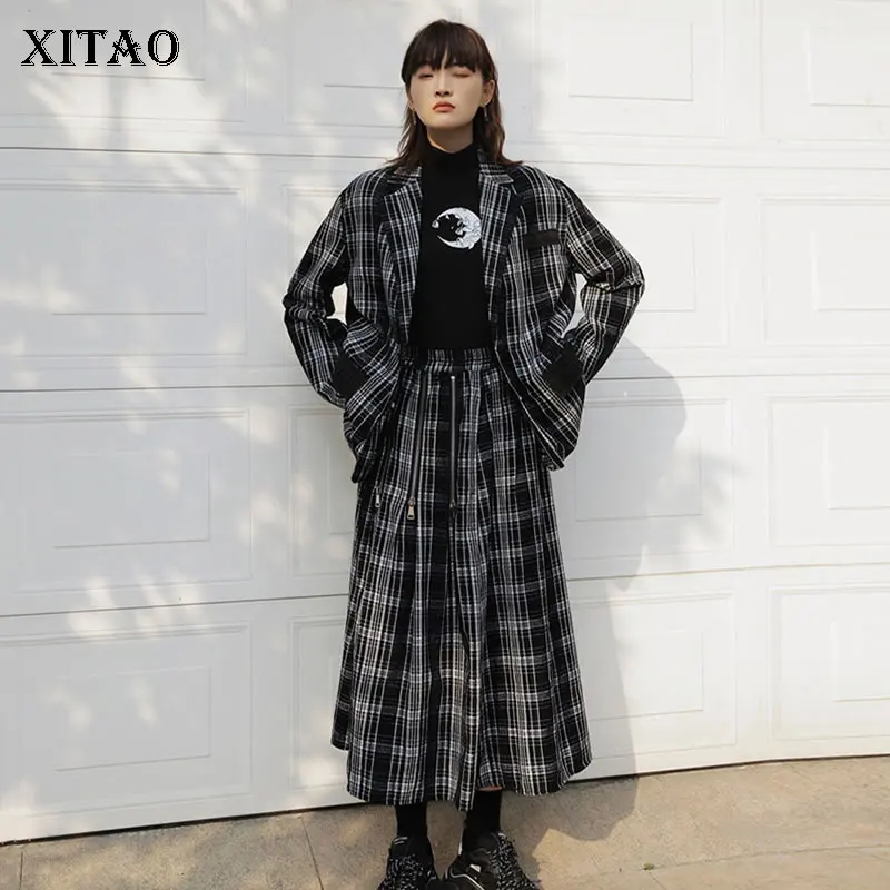 XITAO полосатый Женский блейзер модный новый элегантный маленький свежий весна 2020