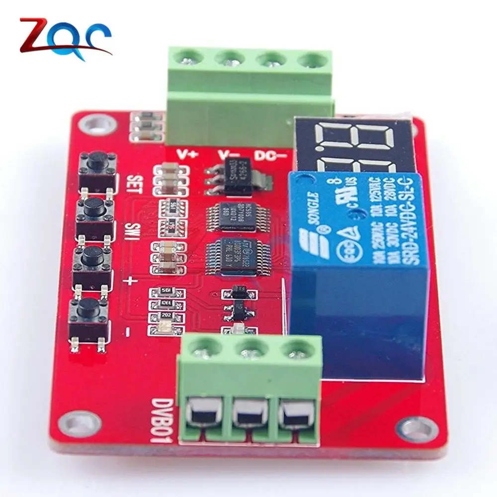 DVB01 Digital Display Window Voltage Comparator Measurement Charge Discharge Monitor Dual Limit Comparison Test DC 5V 12V 24V |