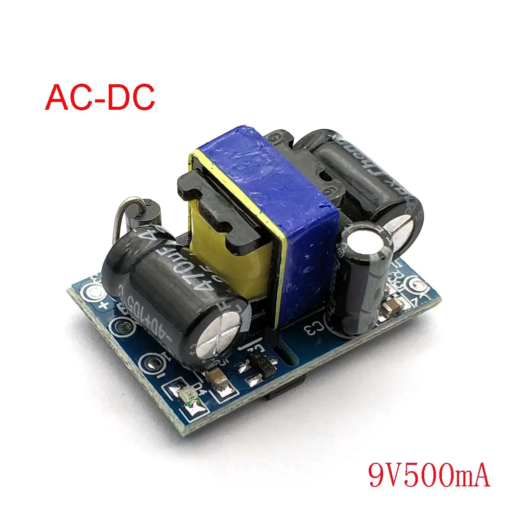 9V500mA мини переключатель модуль питания плата Встроенный AC DC понижающий 9В 500мА