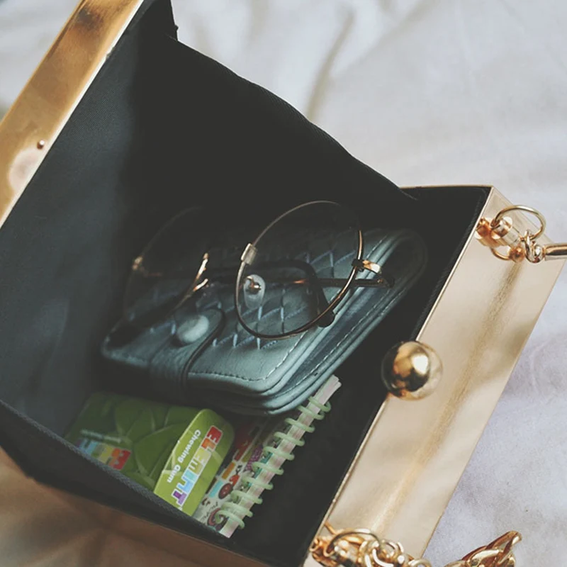 New 2019 Women Acrylic Evening Bags Luxury Ladies Handbags Fashion Female Mini Party Purse Clutch Glasses Girls Chain | Багаж и сумки