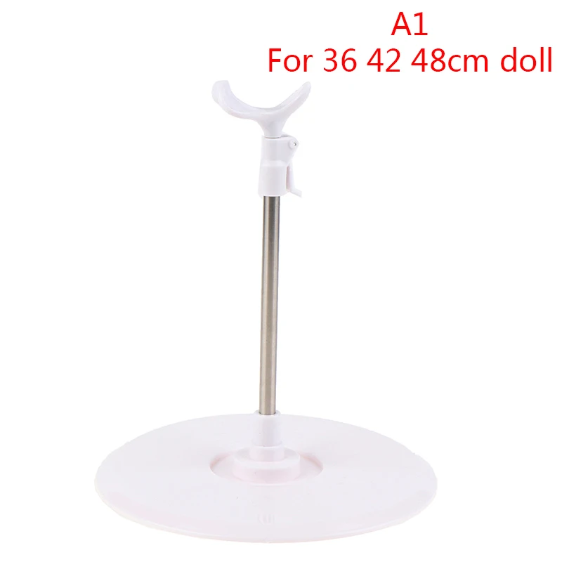 

Universal 36/42/48/60cm Dolls Stainless Steel Display Adjustable Stand Holder Doll Accessories