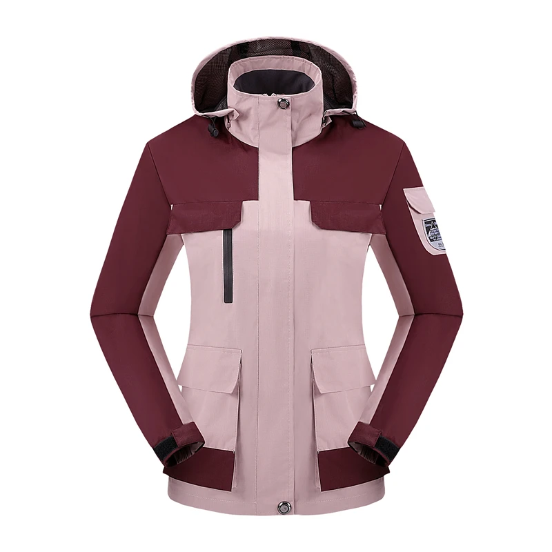 

Spring Autumn Hiking Waterproof Jacket Women Outdoor Breathable Windbreaker Hood Coat Trekking Mountain Climbing Camping Jackets
