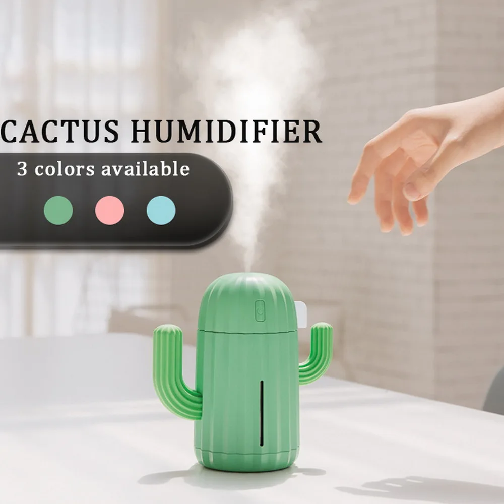 340 мл увлажнитель воздуха кактус время ароматерапия диффузор тумана Fogger мини с