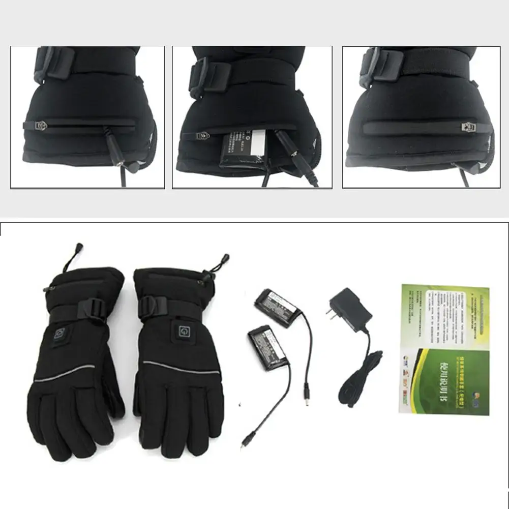 

Winter USB Heated Gloves Warmer Electric Heated Gloves Rechargeable Hand Warmer With 4000mAh for Cycling motorcycle Ski Gloves