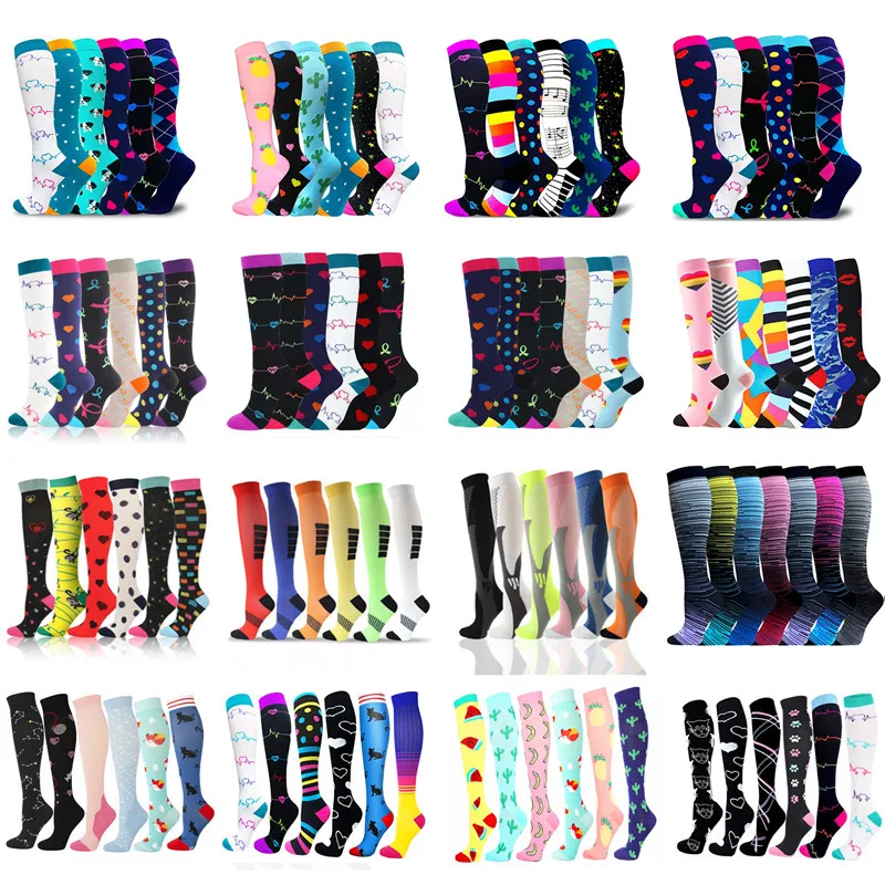 

Multi Pairs Compression Socks Dropship Varicose Veins Atheletics Edema Nurses For Men Women Soccer Stockings Batch For Athelete
