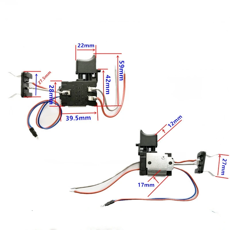 

1pc DC 7.2V-12V Cordless Drill Switch Replacement For Hitachi Electric Drill Good Quality Switch
