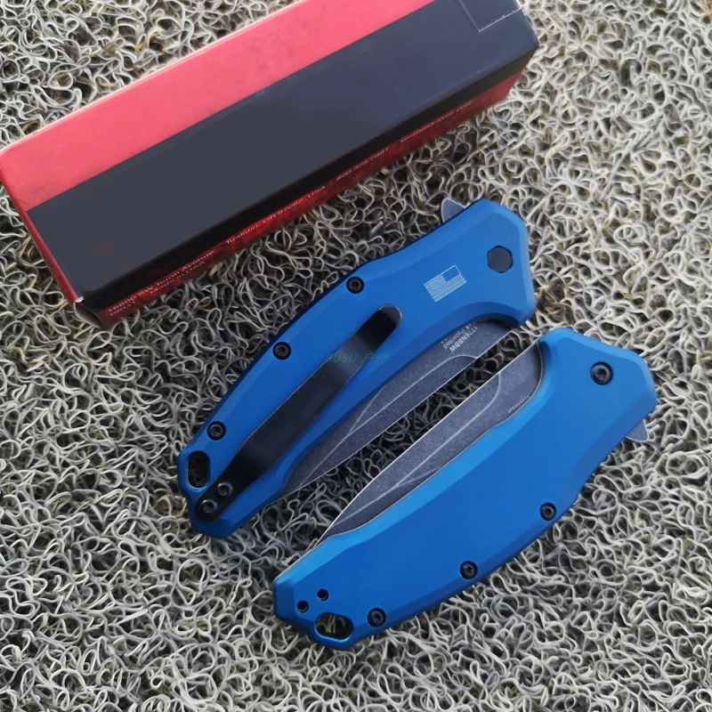 

KERSHAW 1776 Blue Handle Pocket Folding Knife Outdoor Hunting Camping Survival Knives EDC Multi Tools Gift For Him