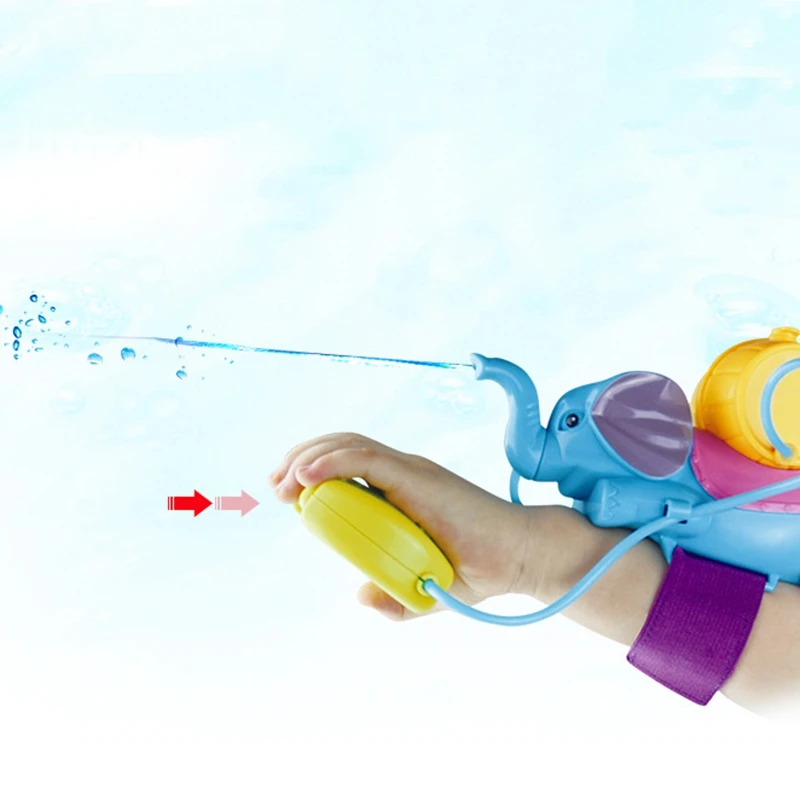 

Kids Water Spray Elephant Play Water Toys Summer Water Hammer Wrist Water Interactive Game Toys for Kids Bath Toy