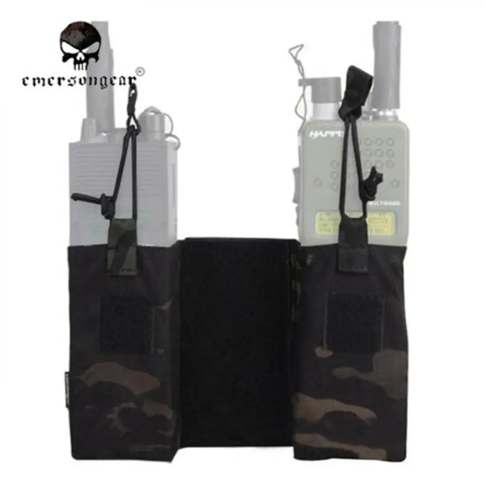 EMERSON MOLLE JPC радиостанция MBITR Pouch Set Utility Military double Radio Bag EM8333 | Спорт и развлечения