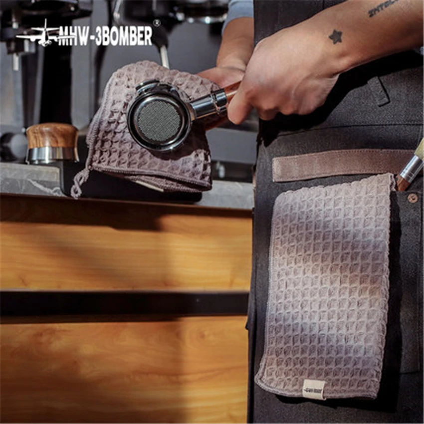 2 вида цветов супер абсорбент Полотенца бариста тряпичным стержнем Кофе машина