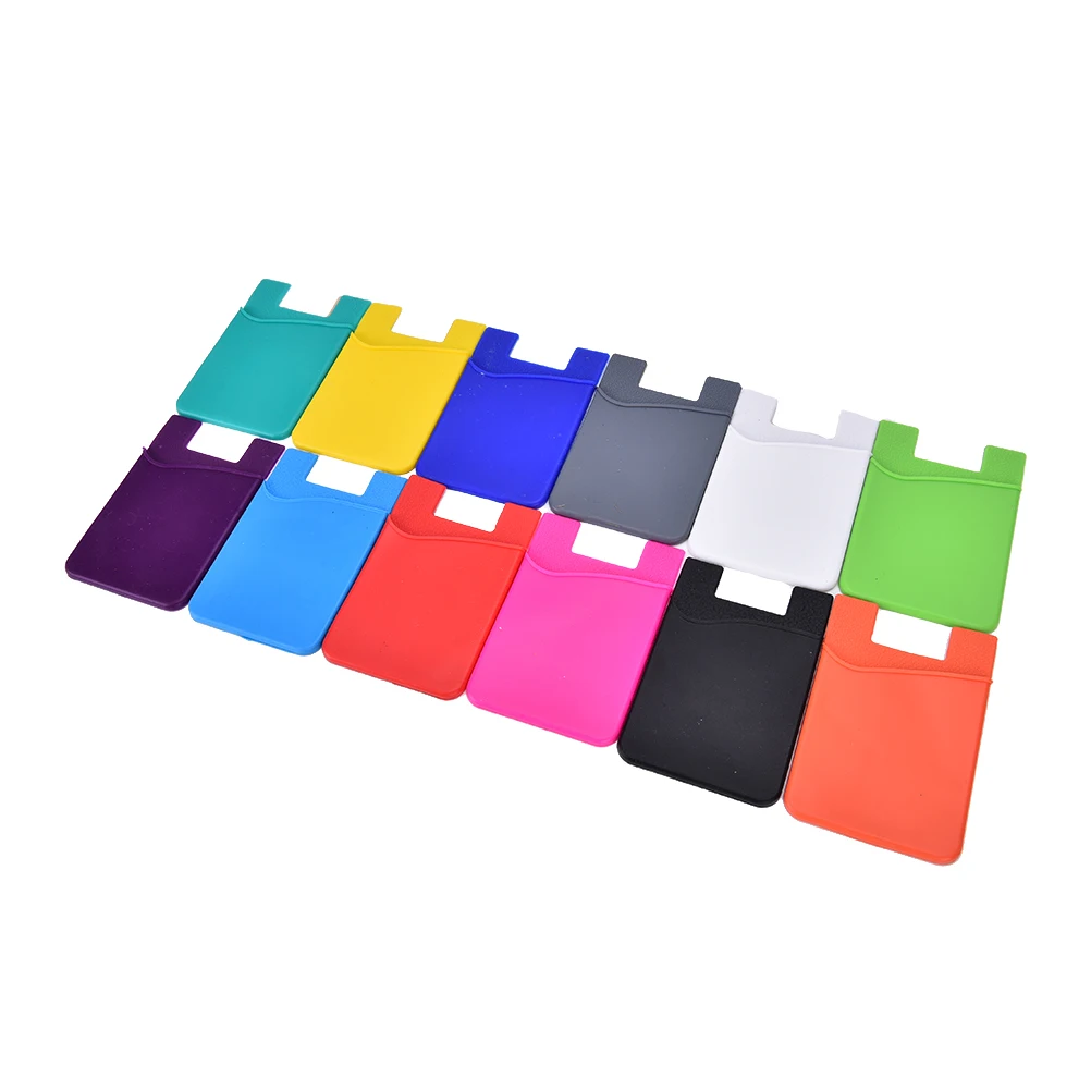 1 шт. Силиконовая задняя наклейка для телефона держатель карт клейкая чехол карты