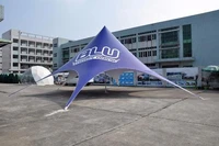 10m diameter single top star tent pvc and aluminum tents for outdoor advertisement exhibition trade show canopy fly marquee