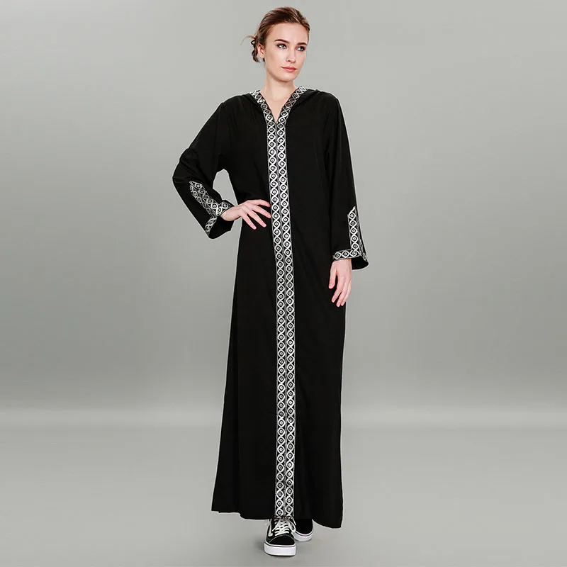 Abaya новый дизайн распродажа кардиган мусульманский хиджаб спереди закрытый с