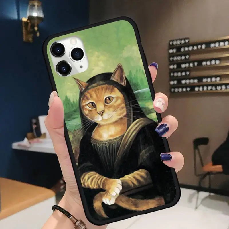 

Cat Art Aesthetics Phone Case for iPhone 11 12 pro XS MAX 8 7 6 6S Plus X 5S SE 2020 XR Soft silicone