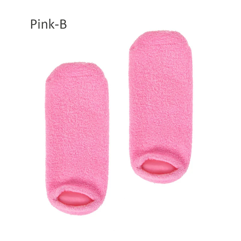 Pink B 1 Набор многоразовые перчатки для спа гелей уход за телом увлажняющий отбеливающий Отшелушивающий гель для ухода за кожей ног носки тонкий аромат снимает стресс - Цвет: Pink B