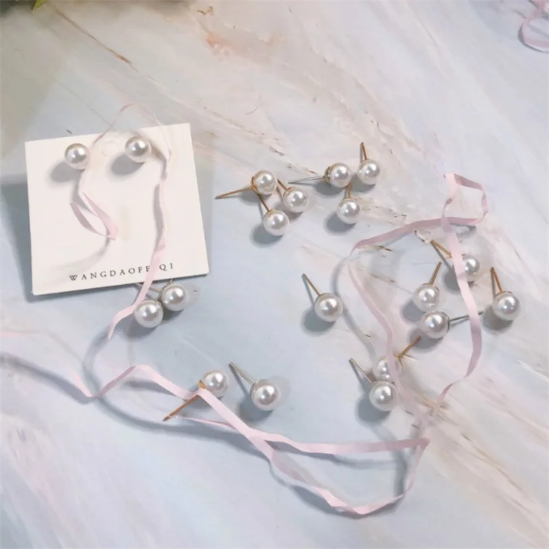 Корейская Новая мода маленькая жемчужина серьги для женщин 2019 эффектный
