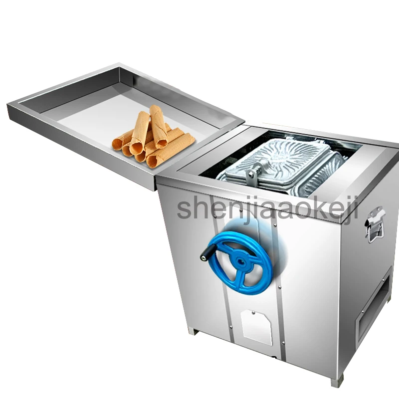 

New commercial Stainless steel gas egg roll machine commercial crispy non-stick Six-plate Roasted Crispy Egg Roll Machine 1pc