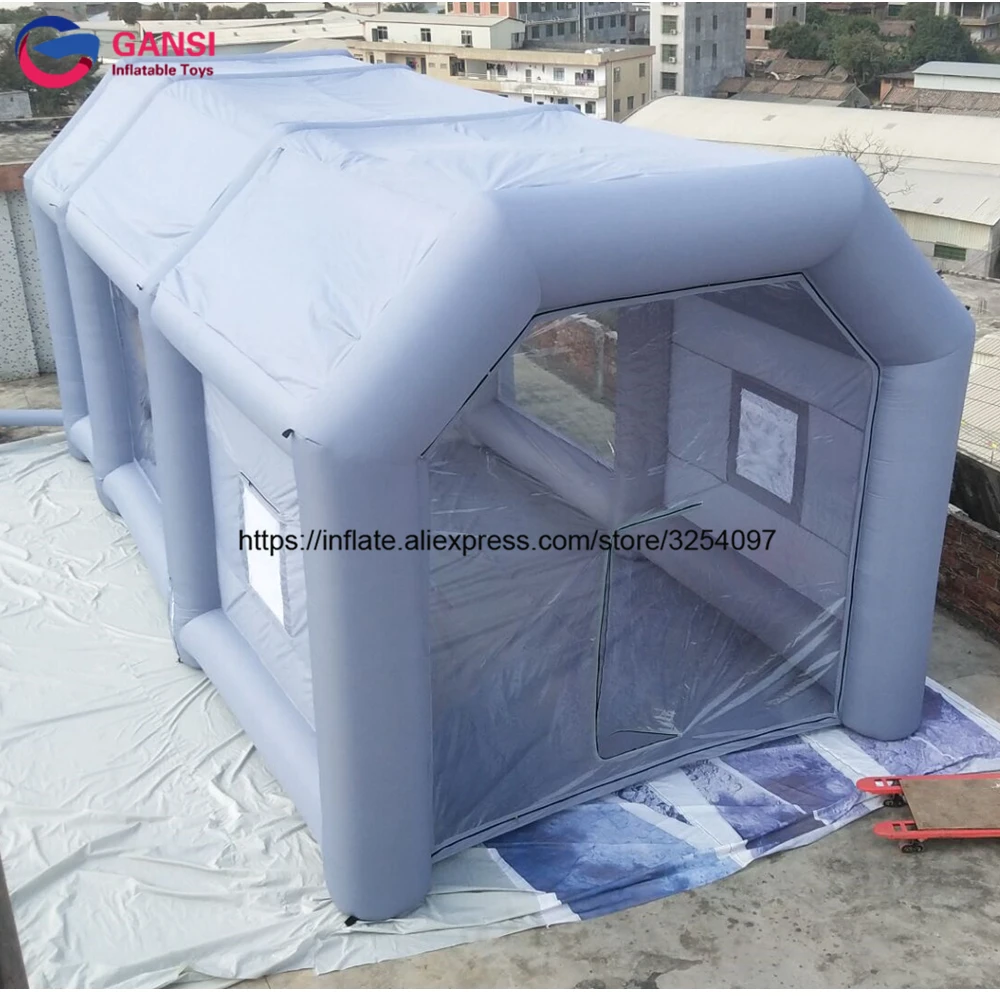 Для поддержания автомобиля надувная палатка для покраски в гараже грузовик