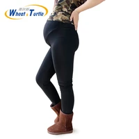 2021 hot sale all match maternity winter leggings good quality cotton thicken velvet warm leggings for pregnant women