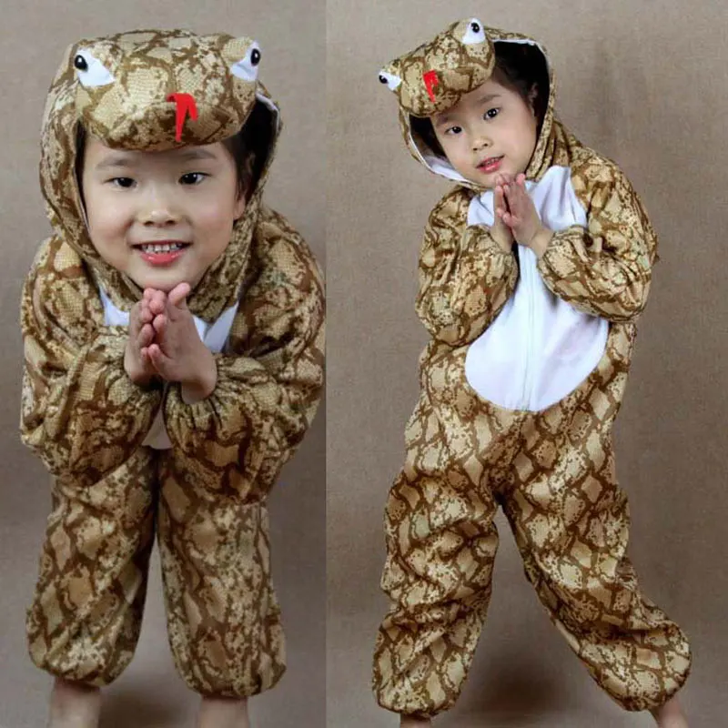 

Umorden Children Kids Toddler Girl Boy Cartoon Animals Snake Python Costume Clothes Jumpsuit Children's Day Halloween Costumes