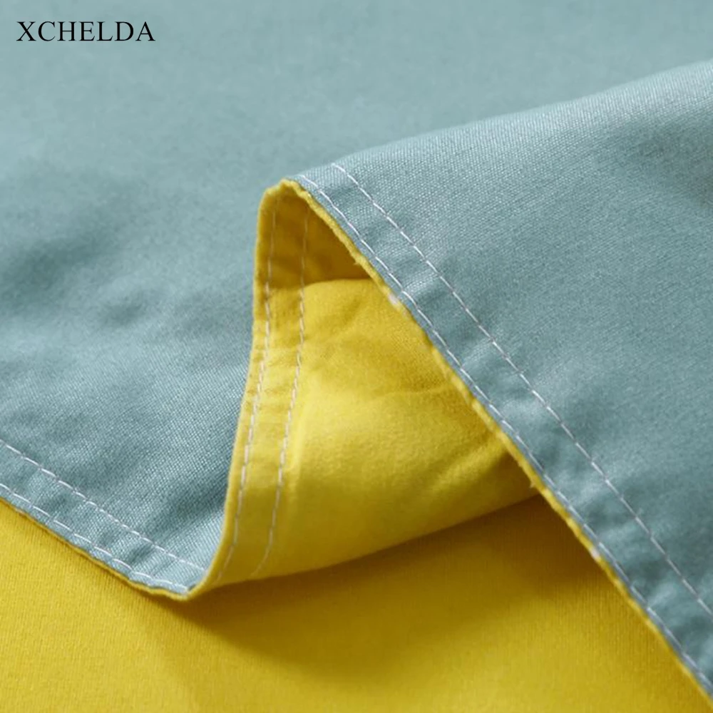 Постельное белье Семья двойной Queen Twin темно-желтого цвета с рисунком ананаса