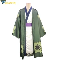 anime wano country roronoa zoro kimono cosplay costume