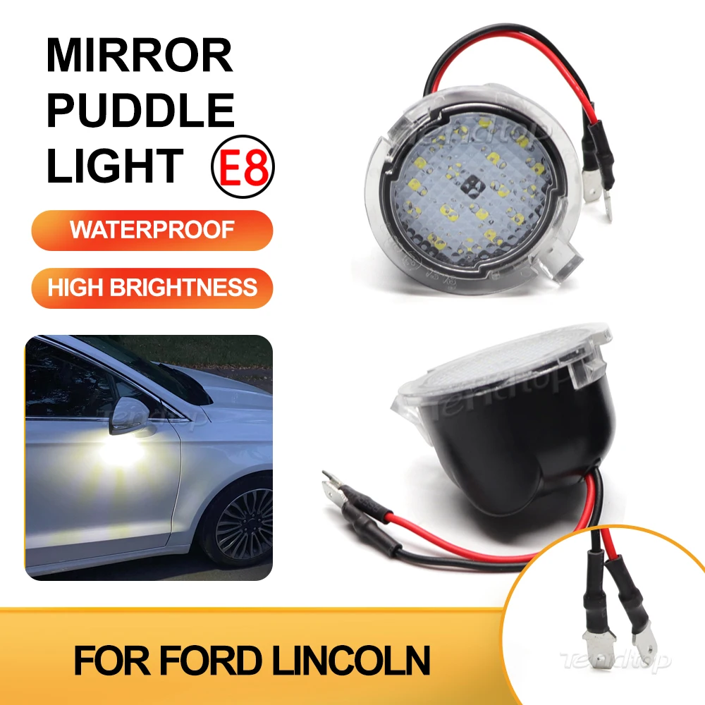 2 шт., Автомобильные светодиодные лампы для зеркал Ford F-150 Mondeo MK5 Edge Fusion Explorer Flex Taurus Mustang