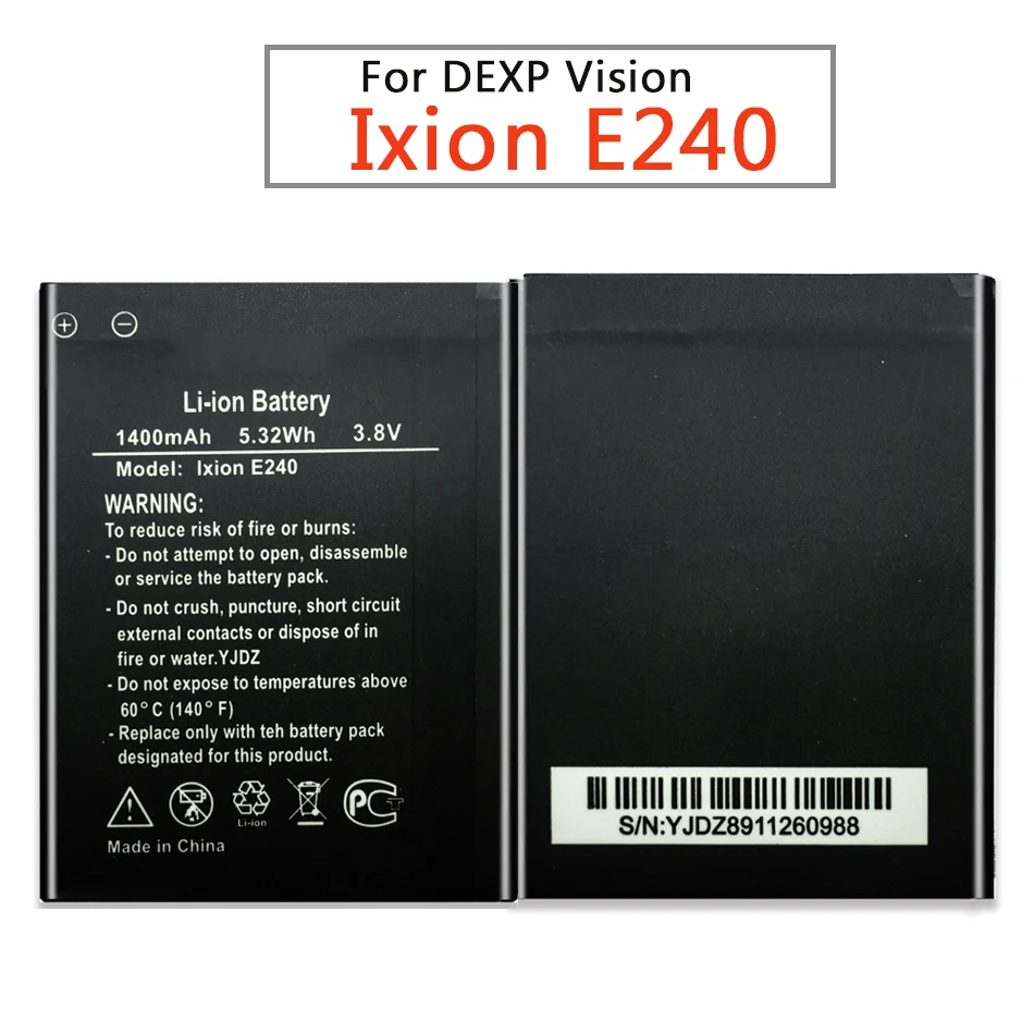 Для Dexp S Ixion E2 4 E24 литий полимерные аккумуляторы для 1500 мАч сменная батарея