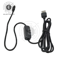1pcs original 1 5m micro usb power charger cable wire with onoff switch for raspberry pi