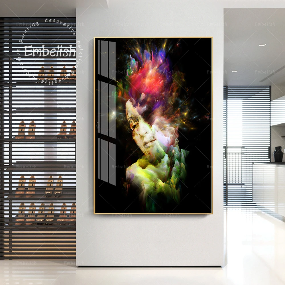 

1 Pieces Abstract Style Woman Face HD Print On Canvas Oil Paintings For Living Room Modern Home Decor Posters Wall Art Pictures