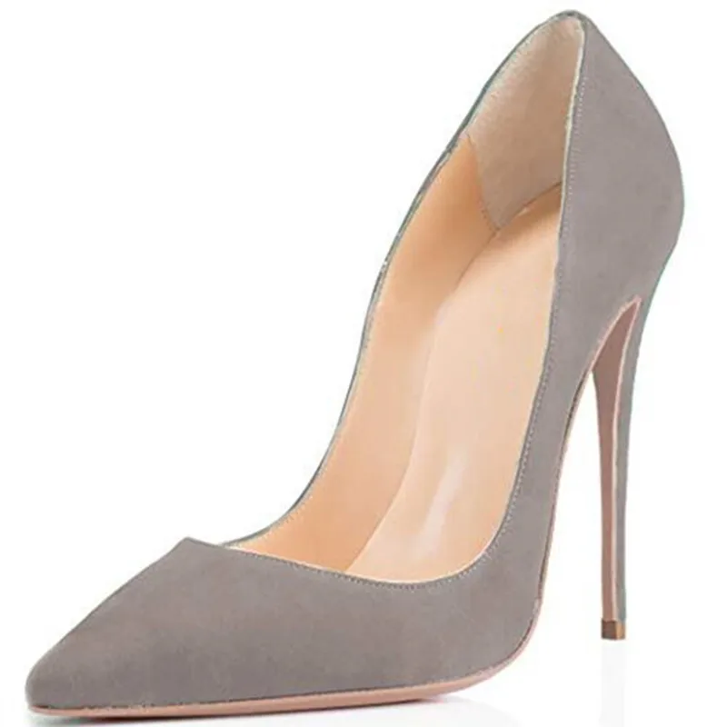 

Обувь SHOFOO. Модная женская обувь. Замша, каблук около 12 см. Модная обувь. Туфли-лодочки с острым носком. Размер: 34-45