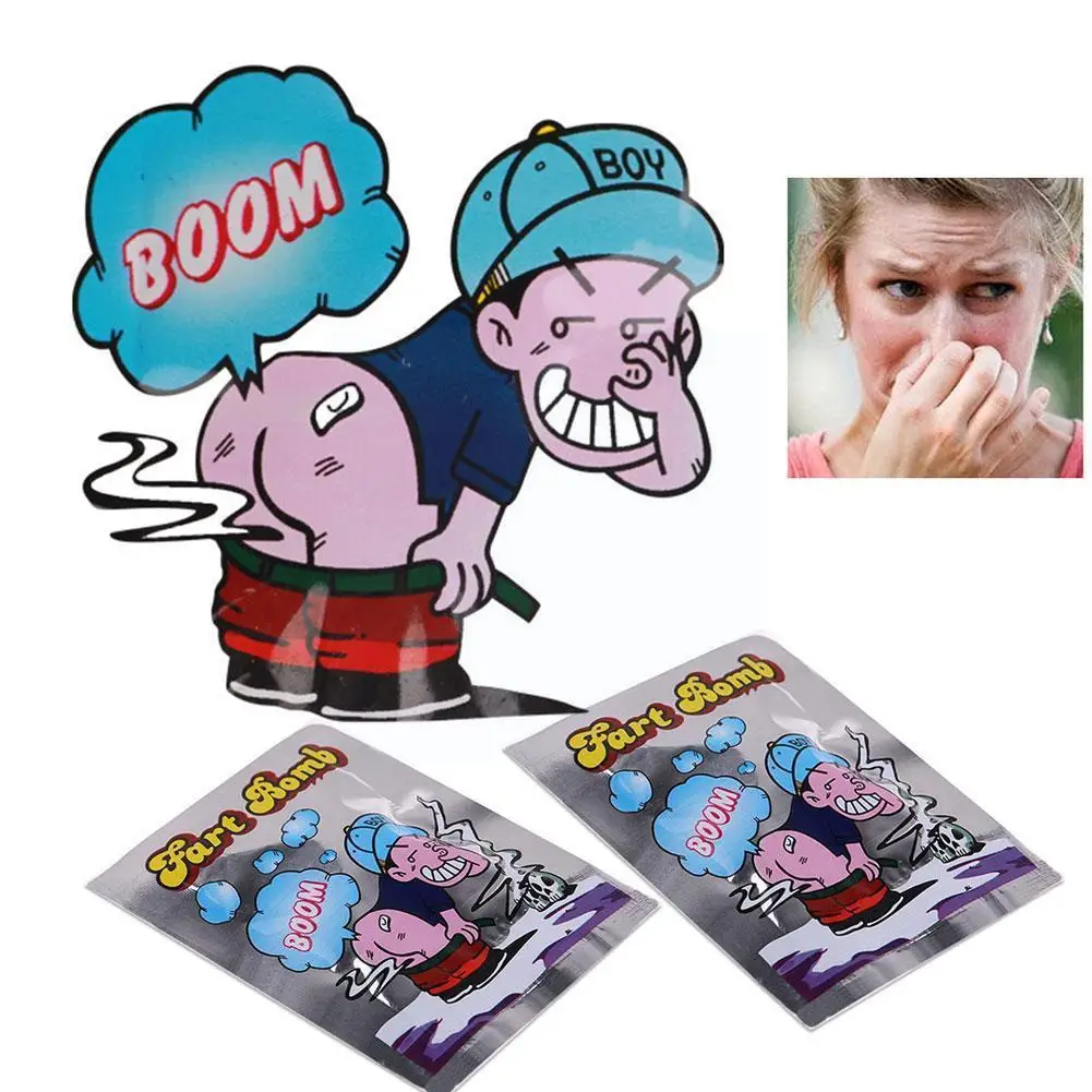 1pc Funny Fart Bomb Bags Stink Bomb Smell Funny Gags Fool Toy Toy Funny Practical Safety Jokes Tricky And Gag Joke Non-toxi X3c8