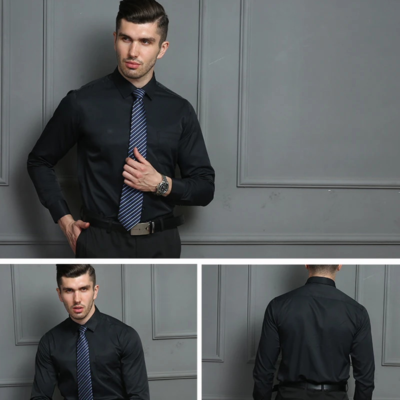 Новое поступление деловой мужской костюм рубашки европейский стиль мужская