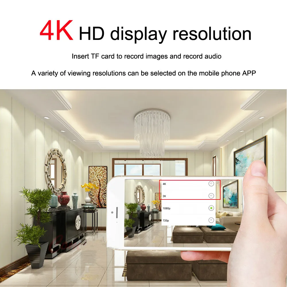 4K DIY портативная Full HD Wi-Fi IP мини-камера P2P беспроводная мини-видеокамера