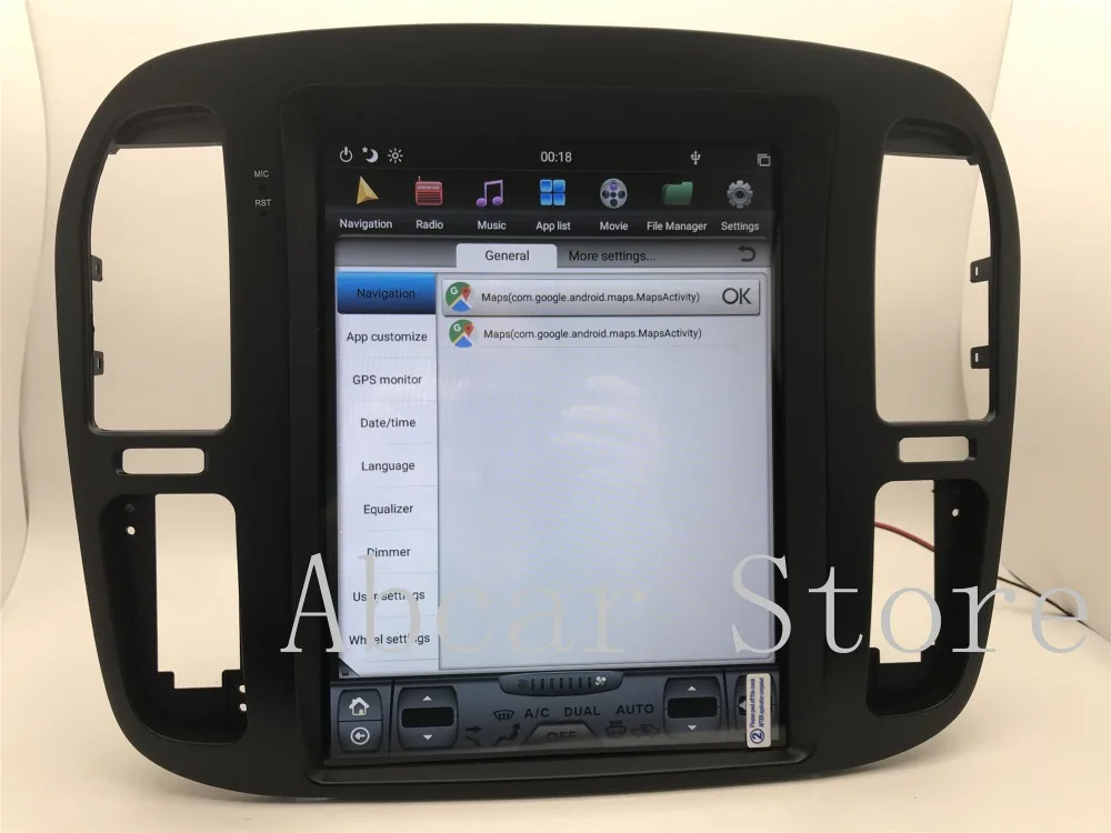 Tesla стиль Android 8,1 автомобильный dvd-плеер gps навигация для TOYOTA LAND CRUISER LC100 LEXUS LX470 1999-2002 радио px6 carplay ips
