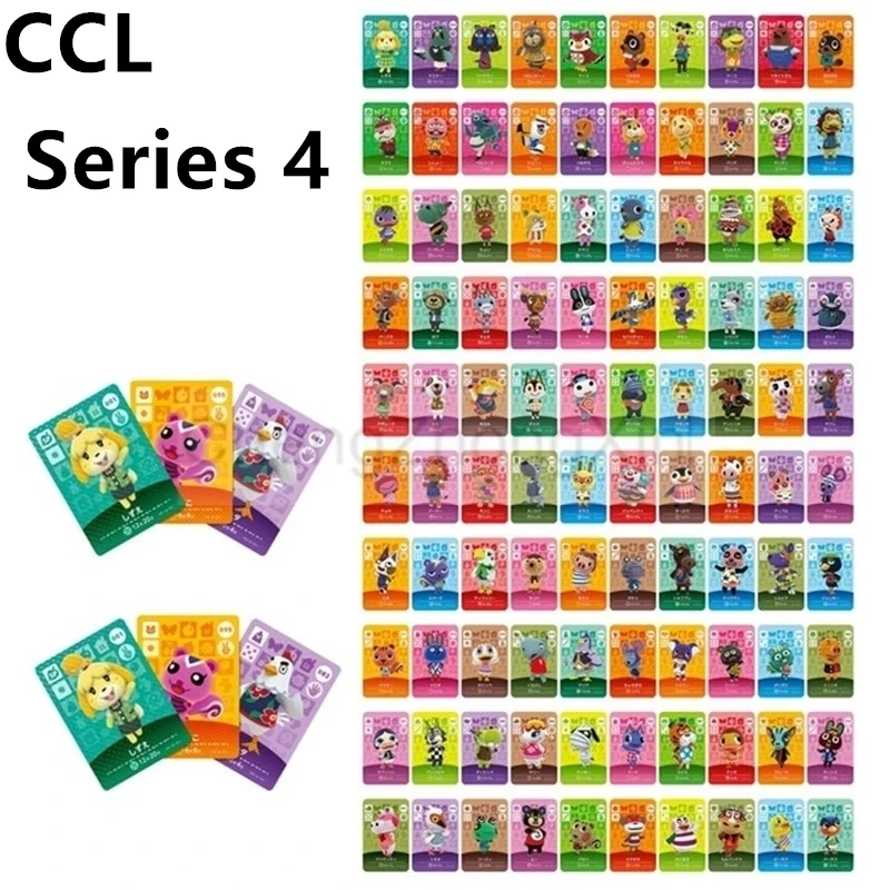 

For Animal Croooing Card NS Switch 3DS Game Marshal Card Set NFC Ntag215 Cards Series 4 100pcs