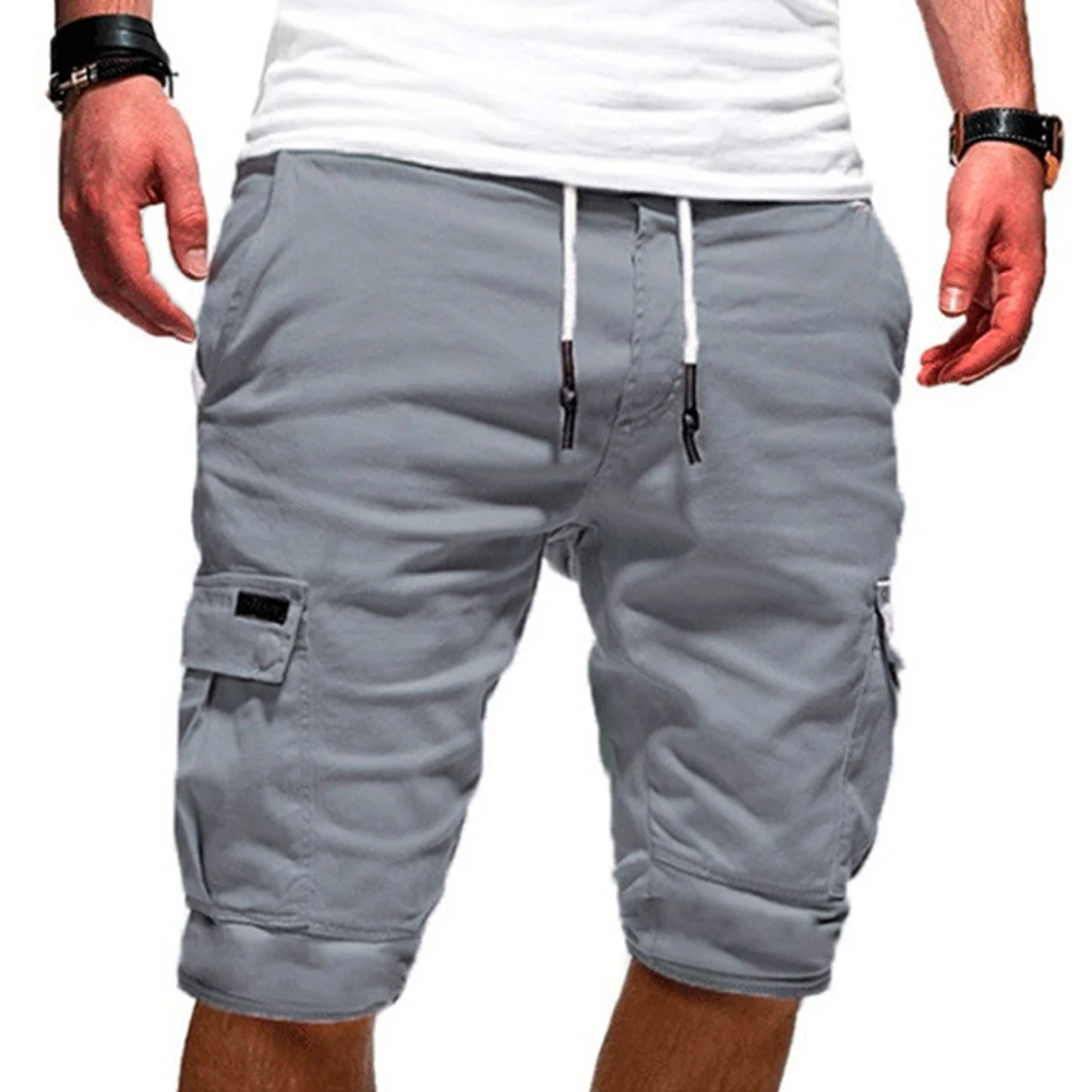 

Men Casual Multi-pocket Shorts Lightweight Quick Dry Breathable Cargo Shorts TT@88