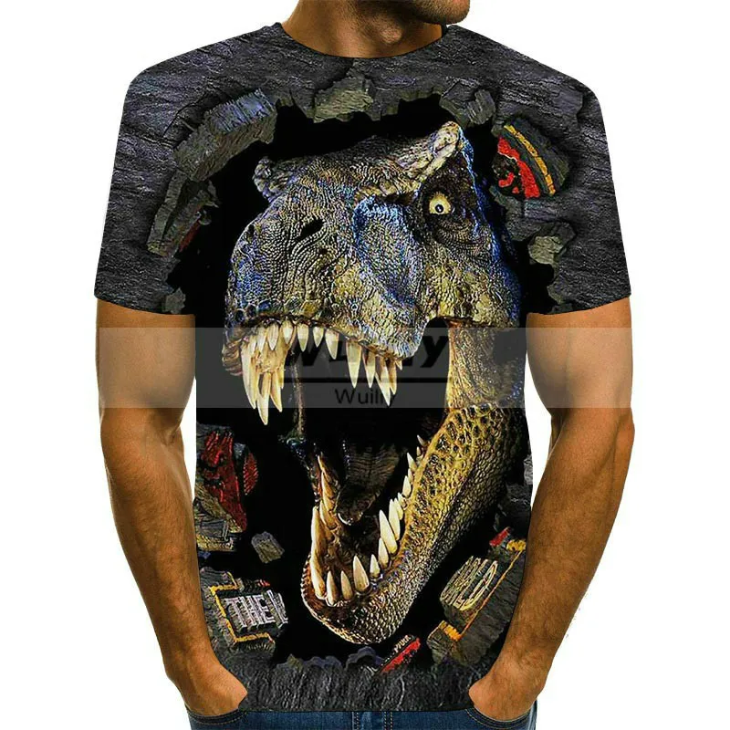 

2021 Summer O-Neck Series Wild Animal Squirrel Large Size Eagle Wings 3D Printing T-Shirt Street Fashion Short-Sleeved T-Shirt