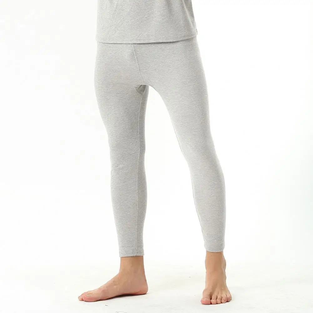 

Leggings Breathable Unique Mid Waist Stretchy Fine Knitted Men Leggings