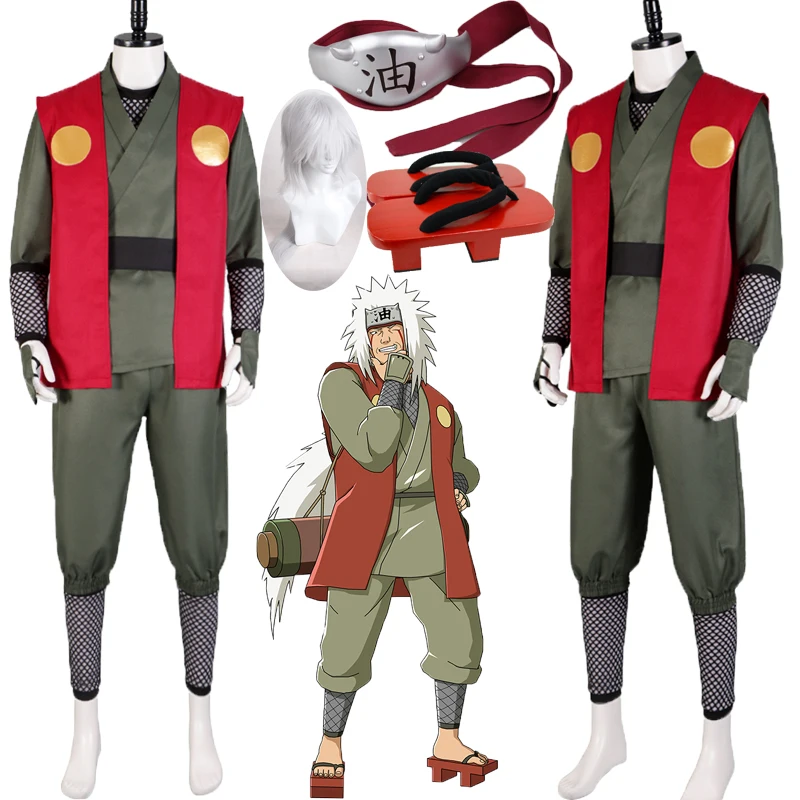 Костюм Jiraiya для косплея аниме комплект одежды на Хэллоуин боди Рождественский