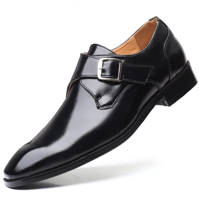 

2021 Italian Leather shoes Men New Fashion Black Wedding Office Shoes Extra size 46 47 48 Formal Oxford Shoes for Man