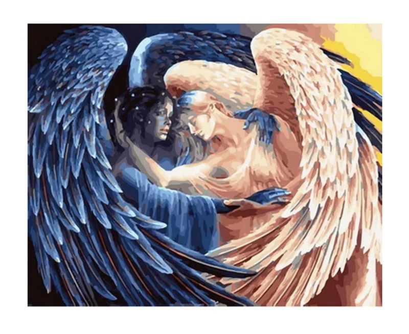 Unframe Сделай Сам картины по номерам рисунок Раскраска для домашнего декора 4050 см