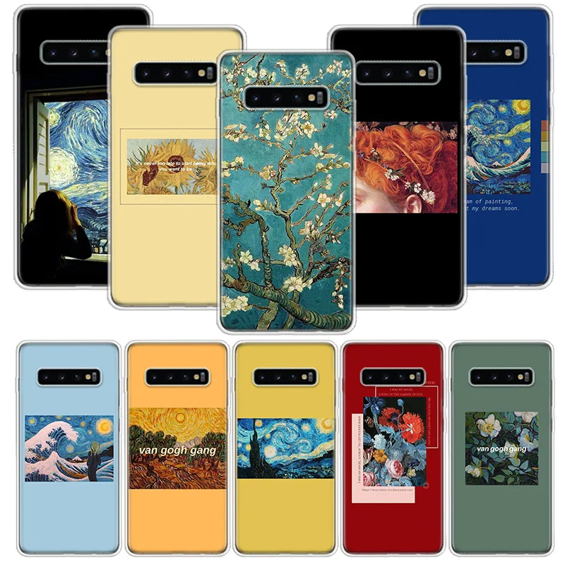 Тонкий чехол Ван Гога с рисунком маслом для Xiaomi Redmi Note 10 9 9S 8 7 6 8T 8A 7A 6A S2 K30 K20 MI CC9 F1 Lite