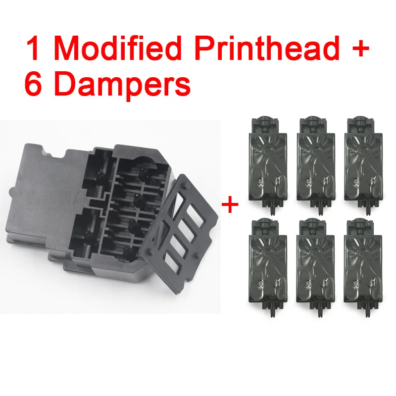 1 Printhead 6 Damper F192040 DX8 DX10 TX800 печатающая головка УФ печатающая головка для Epson TX800 TX710W TX720 TX820 PX720DW PX730DW TX700W TX800FW PX700WD PX800FW - Цвет: 1 Printhead 6 Damper
