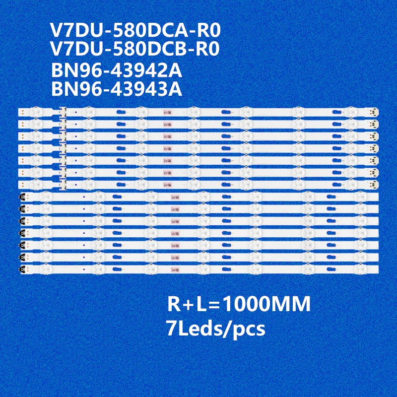 

LED Backlight Strip V7DU-580DCA 580DCB-R0 LM41-00516A 00517A S_MU6100_58_FL30_R07 BN96-43942A 43943A for UN58MU6070 UE58MU6100